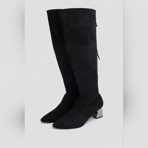 Elegant Black Knee-High Women's Boots